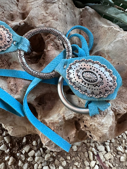 CINTURÓN ANTE HIPPIE TURQUESA