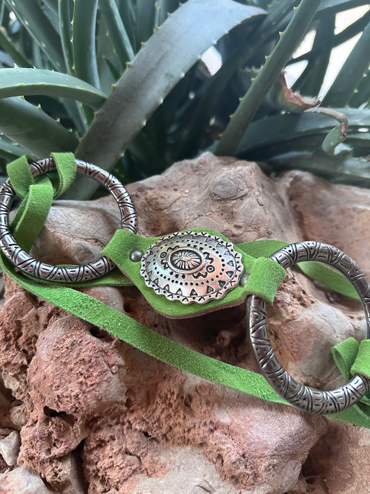 CINTURÓN ANTE HIPPIE PISTACHO