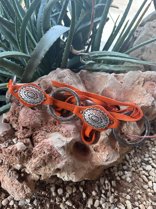 CINTURÓN ANTE HIPPIE NARANJA