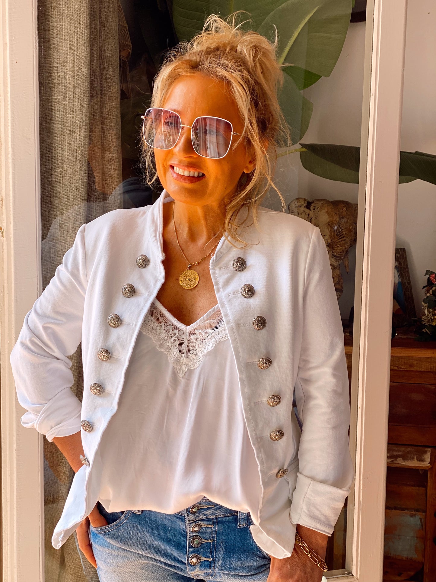 GAFAS DE SOL BRANDY BLANCO