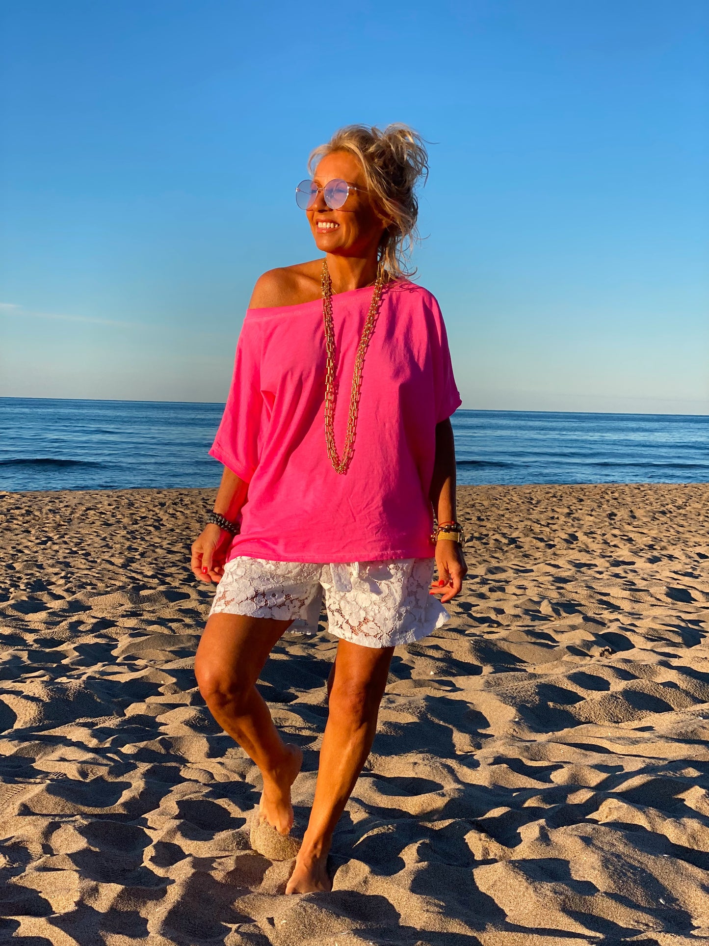 SHORT ENCAJE ESTHER BLANCO