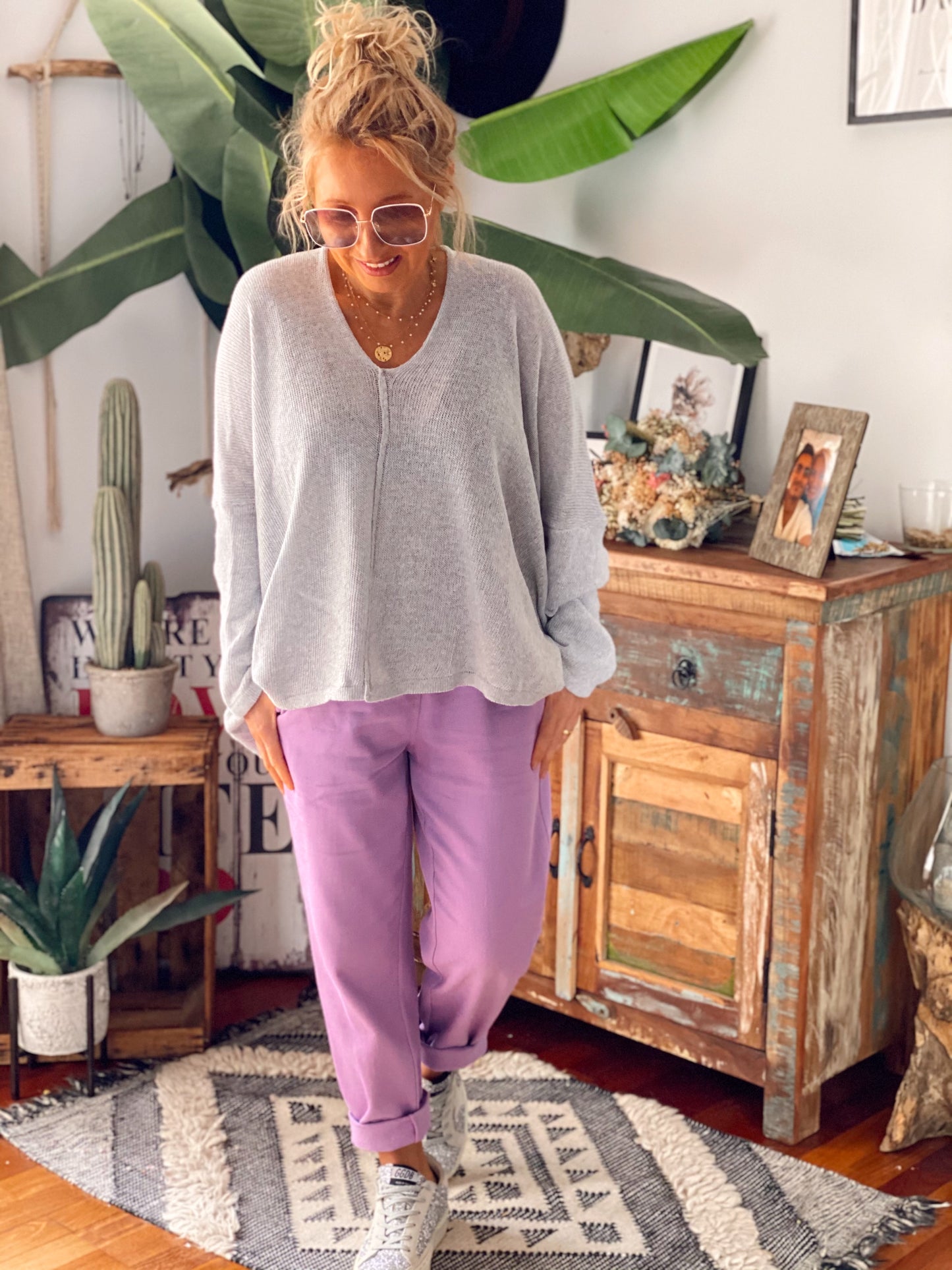 PANTALÓN CON CINTURÓN BEATRIZ MALVA