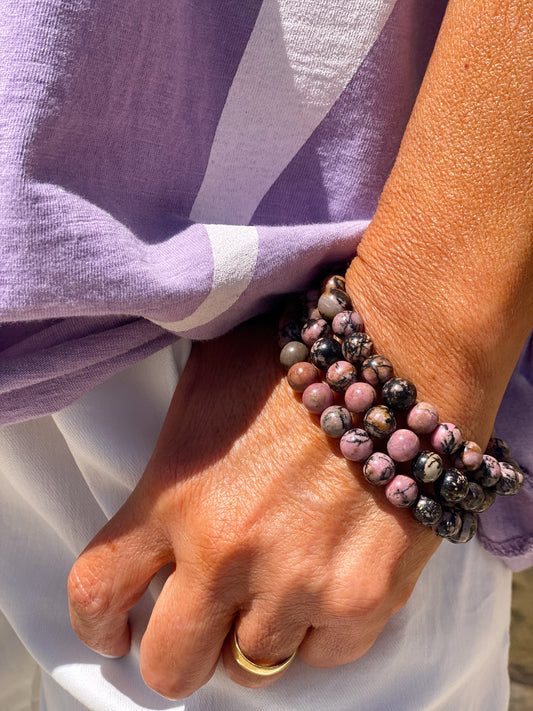 PULSERAS FIDJI PERLAS MEZCLA DE ROSA