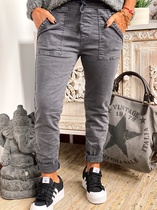 PANTALÓN BAGGY SHILA GRIS