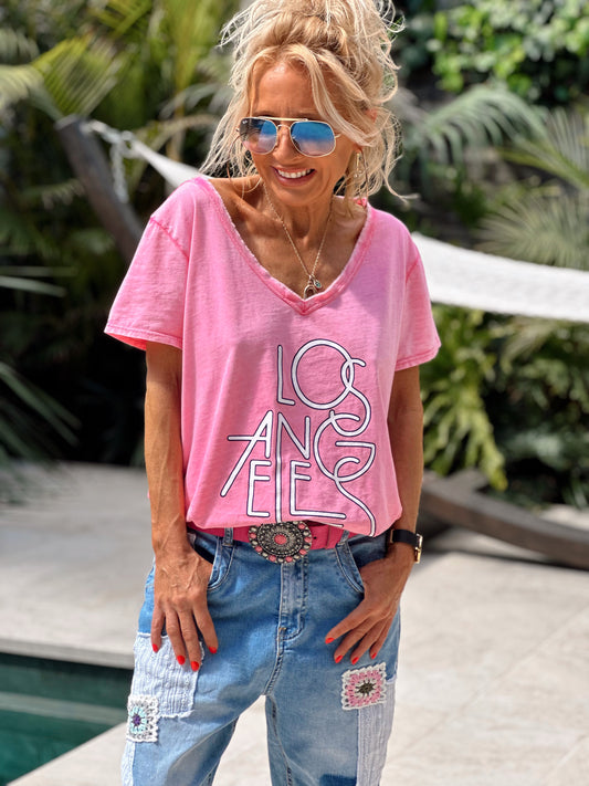 CINTURÓN ANTE LAS VEGAS ROSA