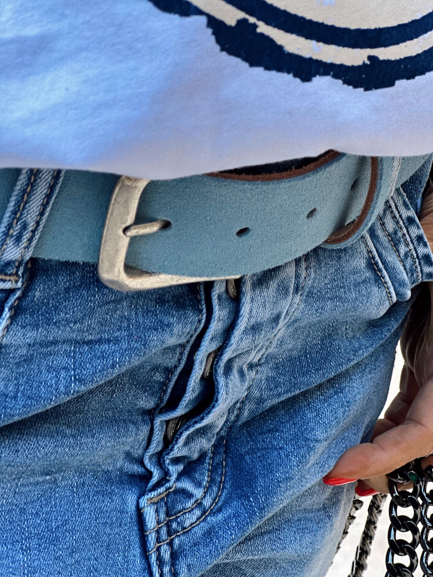 CINTURÓN ANTE CALIFORNIA CÉLESTE