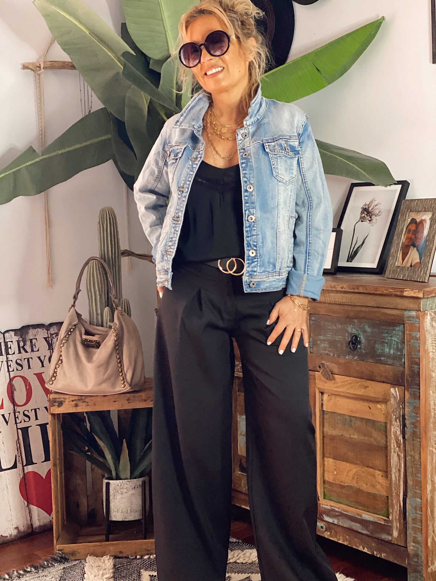 PANTALÓN LARGO MANUELA NEGRO