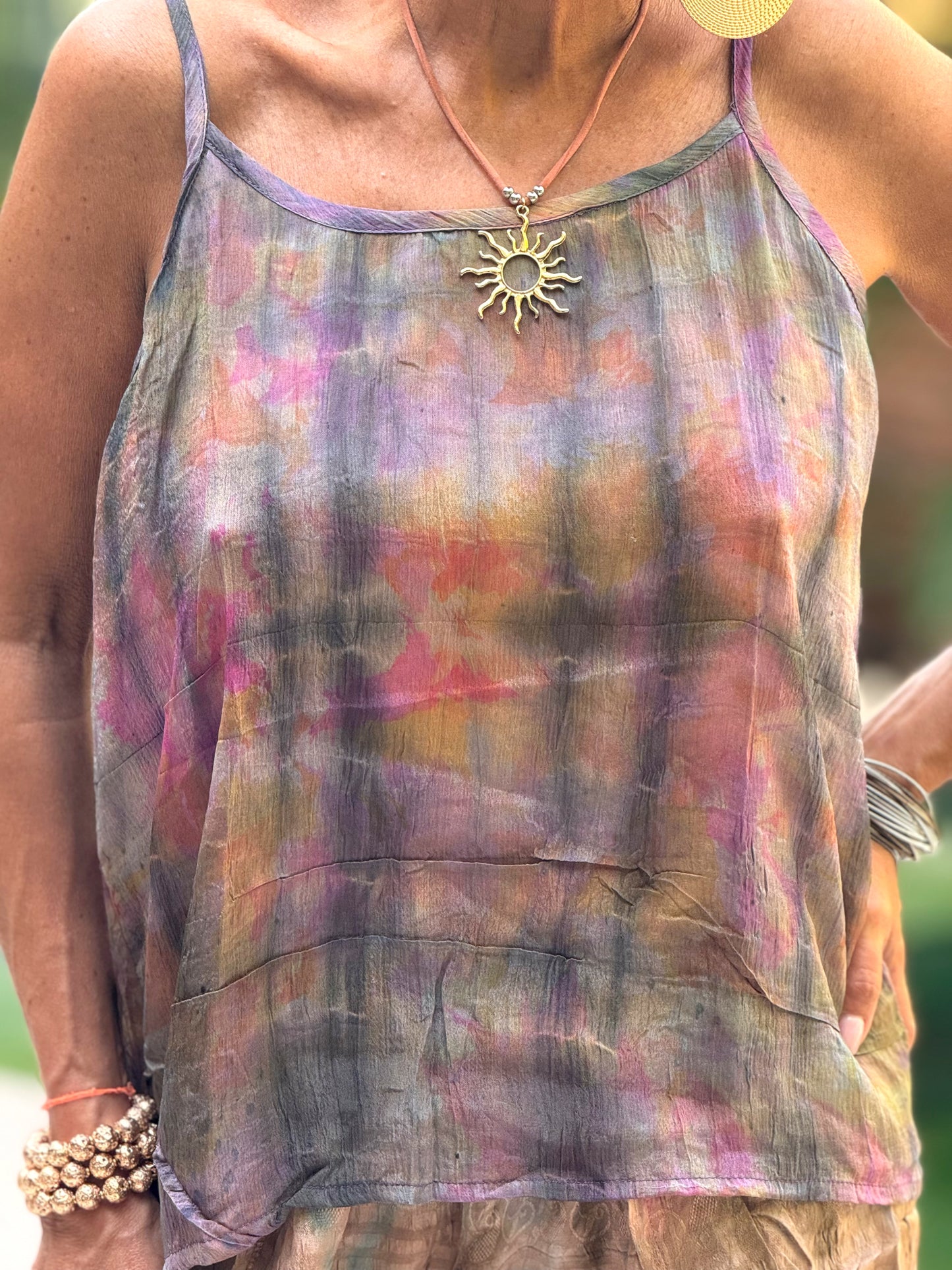 TOP TIRANTES CREPE SEDA INDY MULTICOLOR