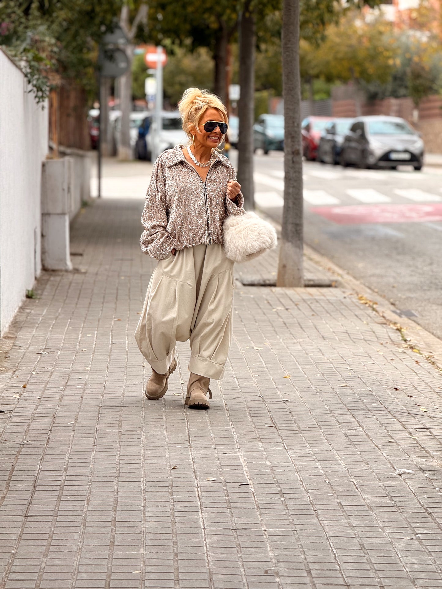 CHAQUETA LENTEJUELAS MULTICOLOR