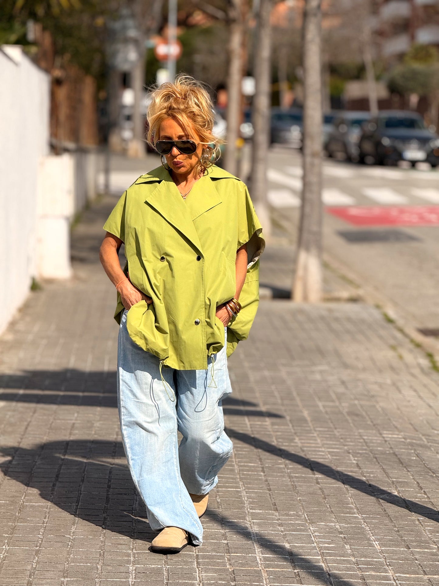 TRENCH OVERSIZE ELOWEN MULTICOLOR