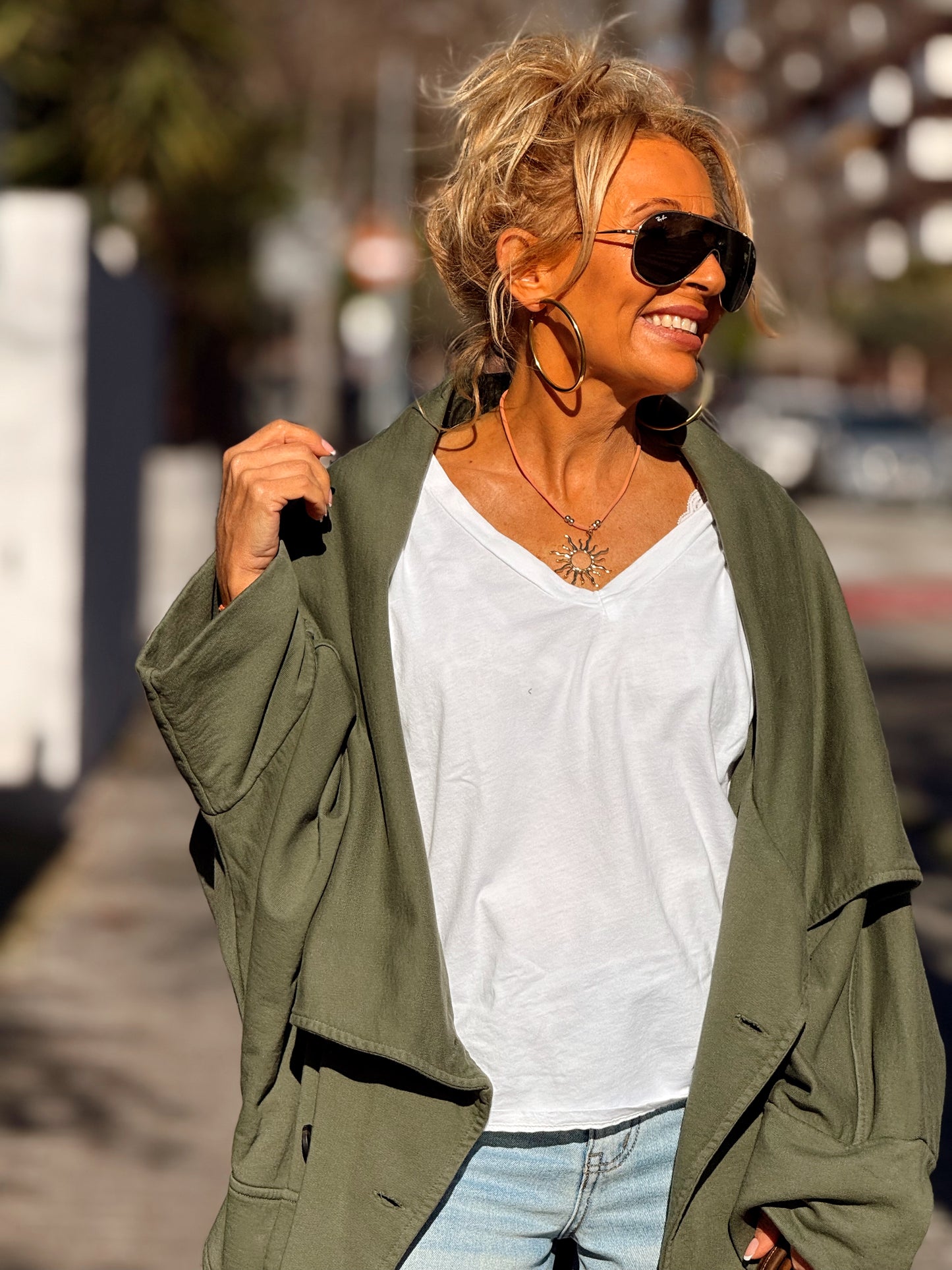 TRENCH SUPER OVERSIZE LOURDES MULTICOLOR