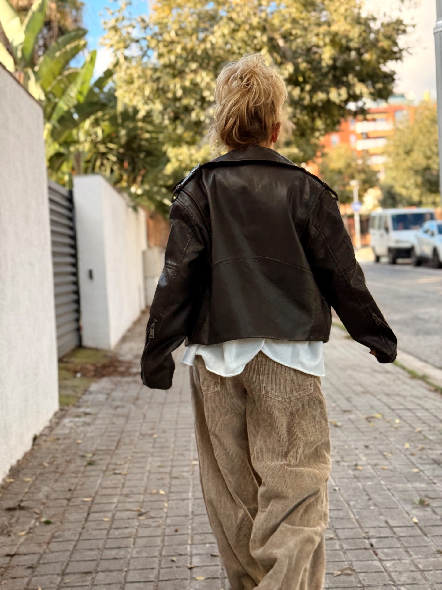 CAZADORA POLIPIEL EVA MARRÓN