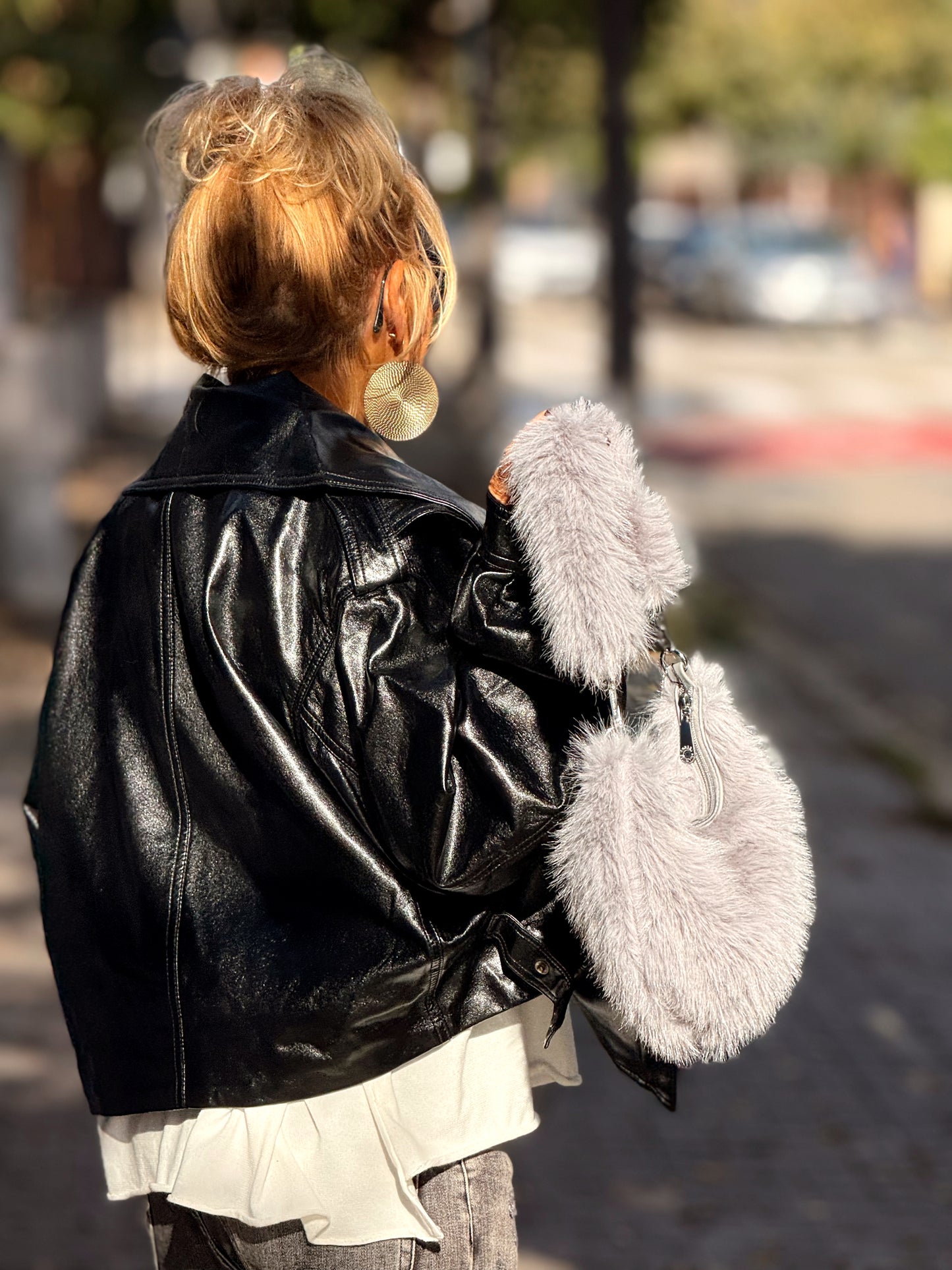 CAZADORA POLIPIEL NEGRO