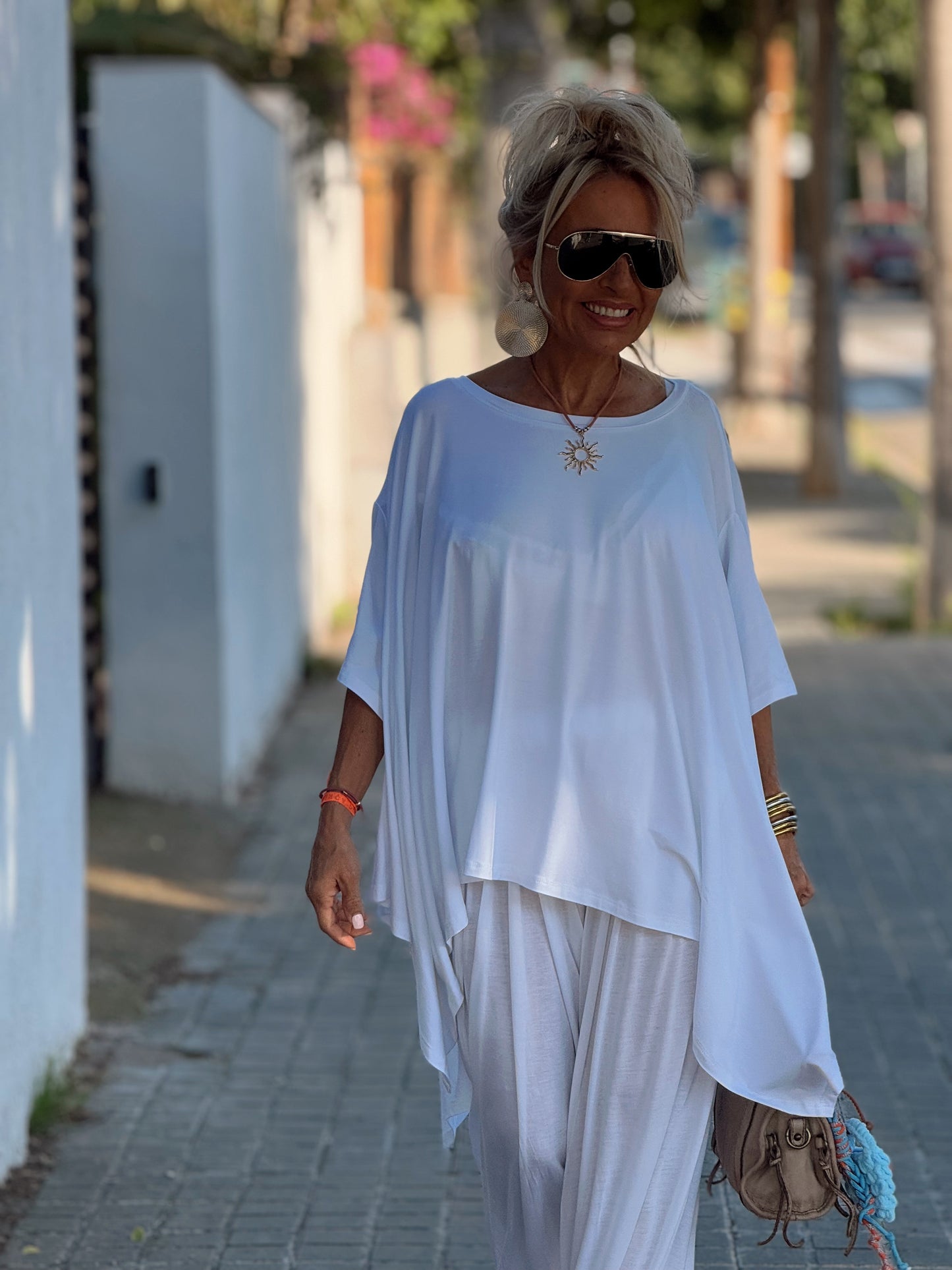 CONJUNTO OVERSIZE PANTALÓN-TÚNICA JADE BLANCO