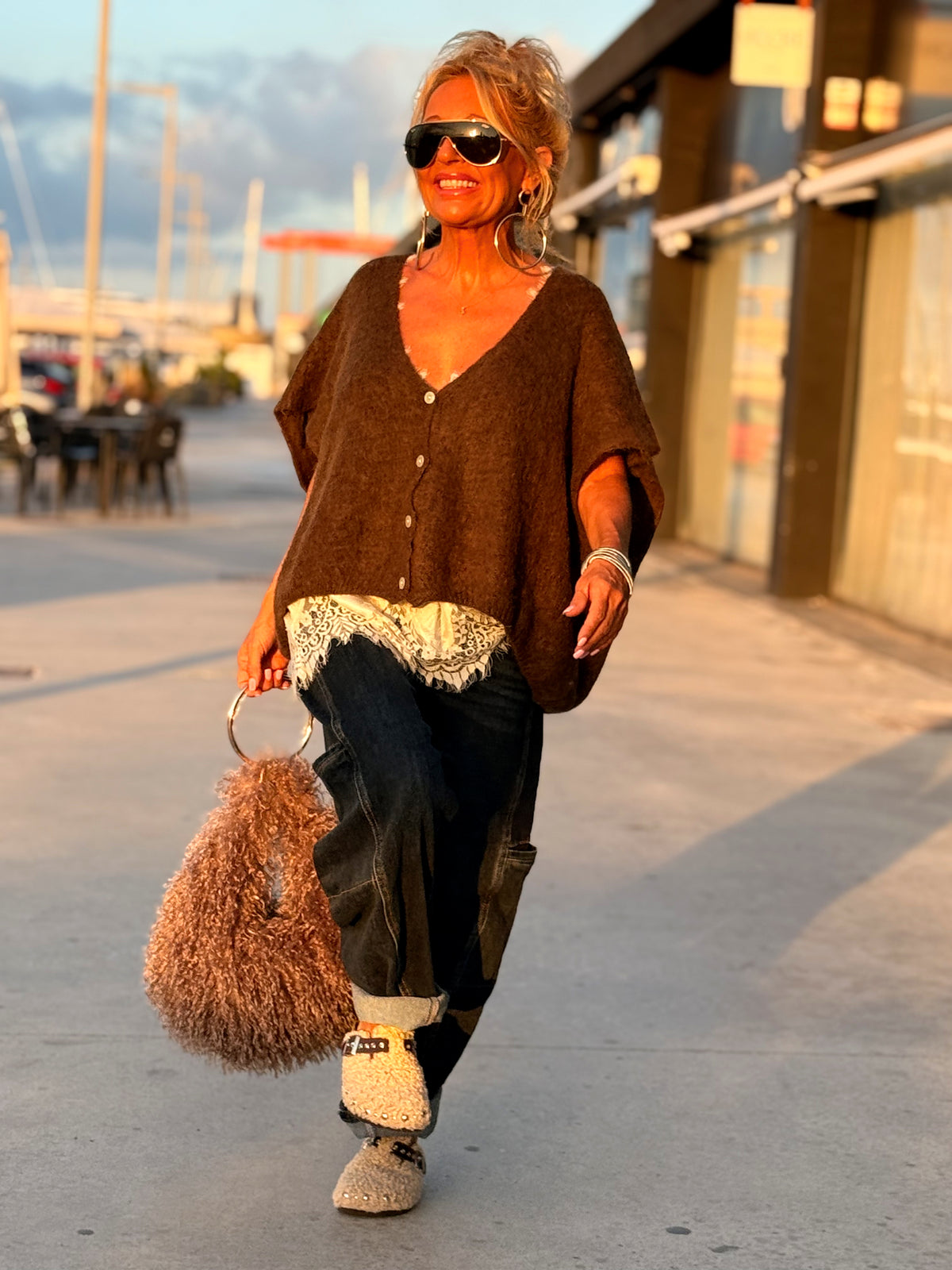 CHALECO OVERSIZE MARIANA MULTICOLOR