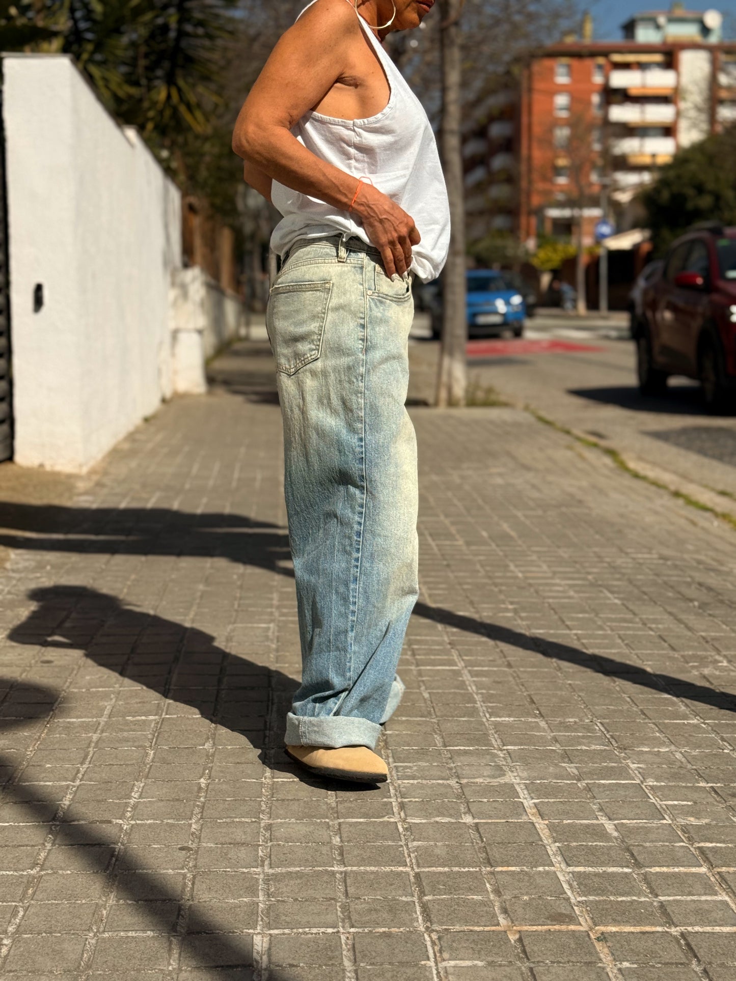 JEANS VAQUEROS JULIA 1415 TEJANO DESGASTADO