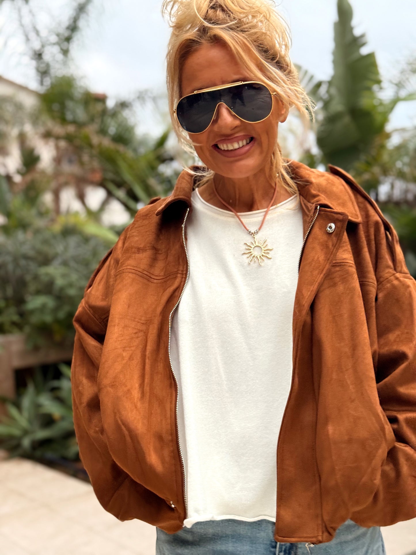 CAZADORA ANTE GUSTAVE CAMEL