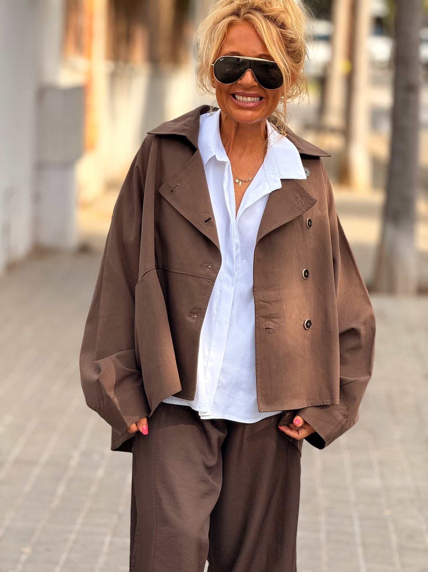 CHAQUETA OVERSIZE EVA MULTICOLOR
