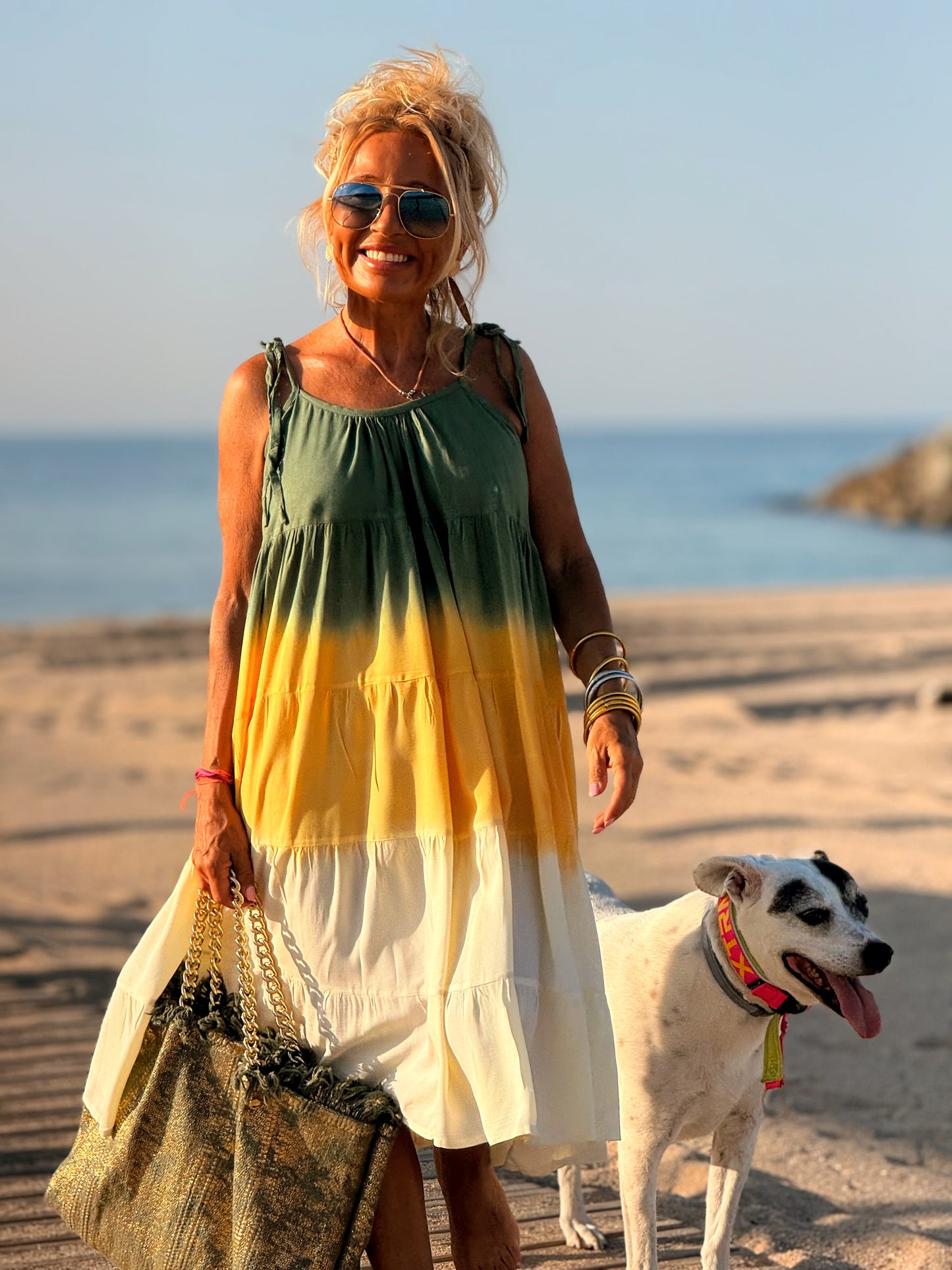 VESTIDO CORTO TIRANTES TYE&DYE MULTICOLOR