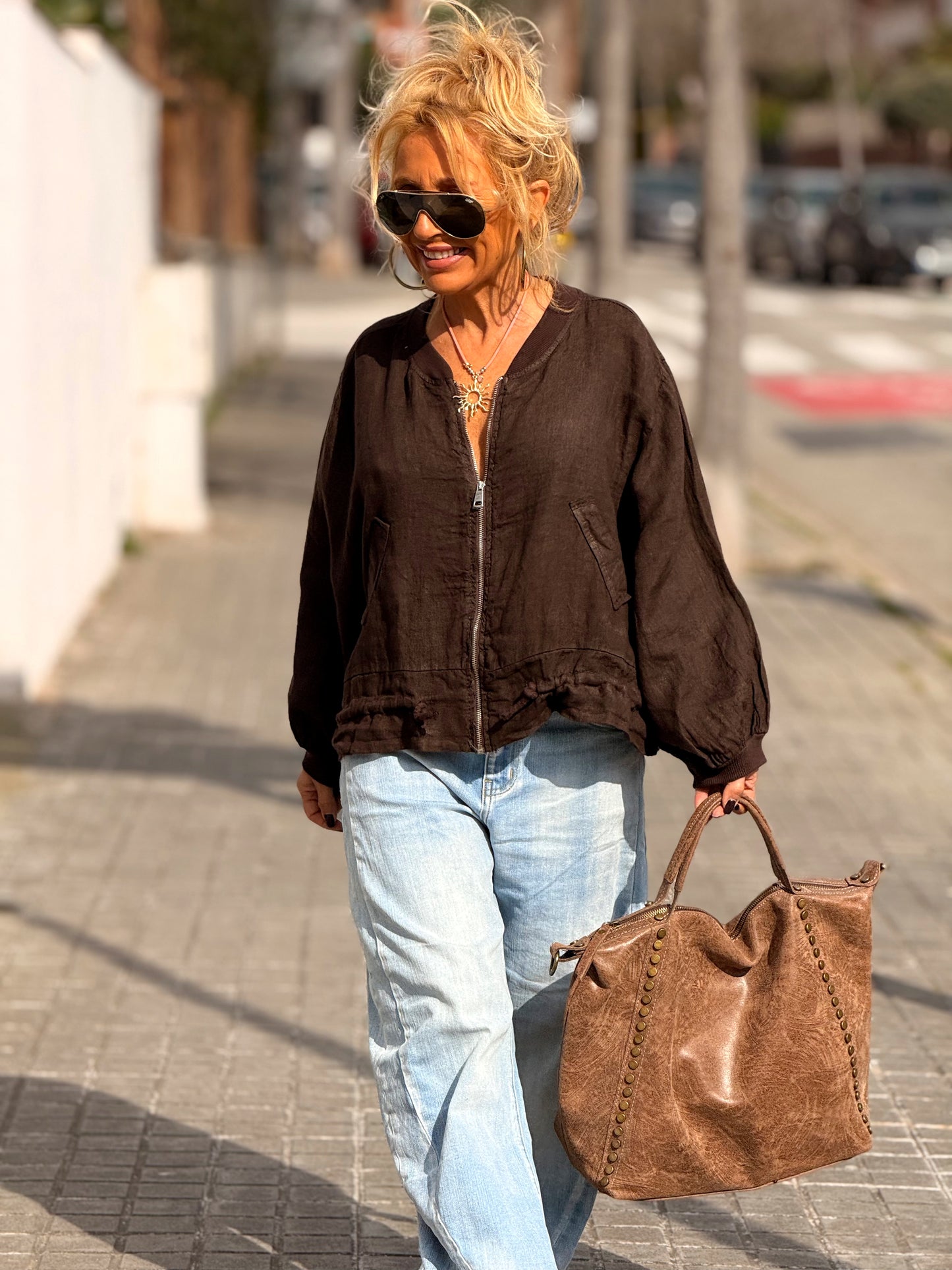 BOMBER LINO CAMILLE MULTICOLOR