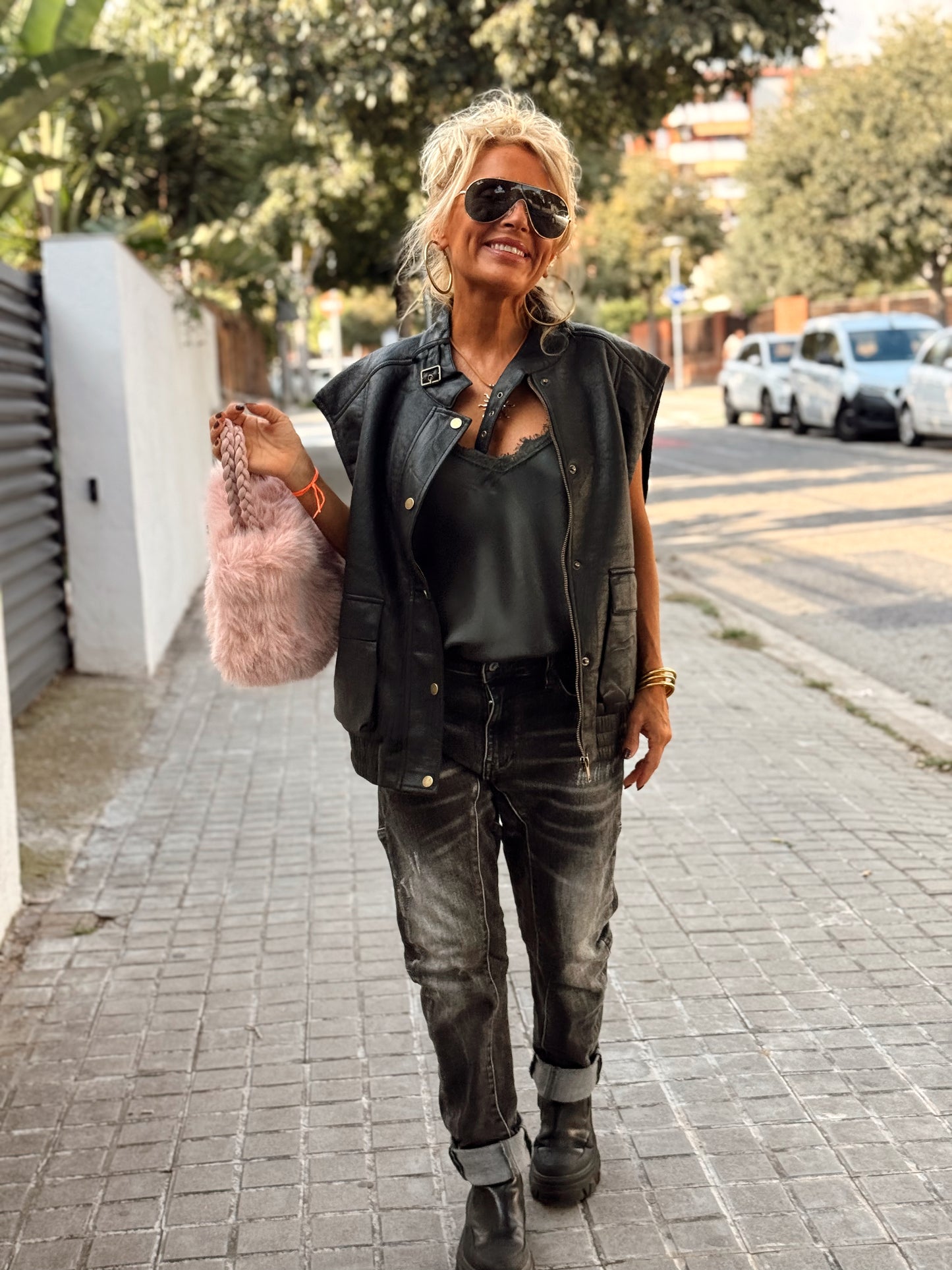 CHALECO POLIPIEL LEONARDO MULTICOLOR