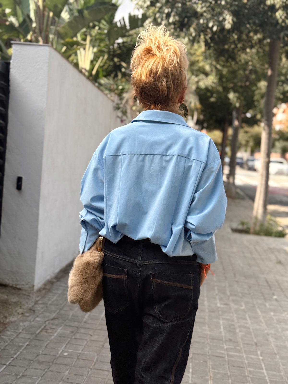 CAMISA CON PLIEGUES FILIPA MULTICOLOR