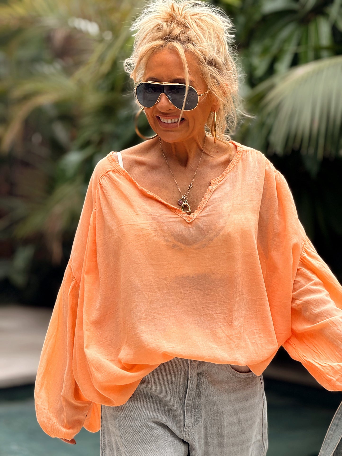 BLUSA SUPER OVERSIZE LUPA MULTICOLOR