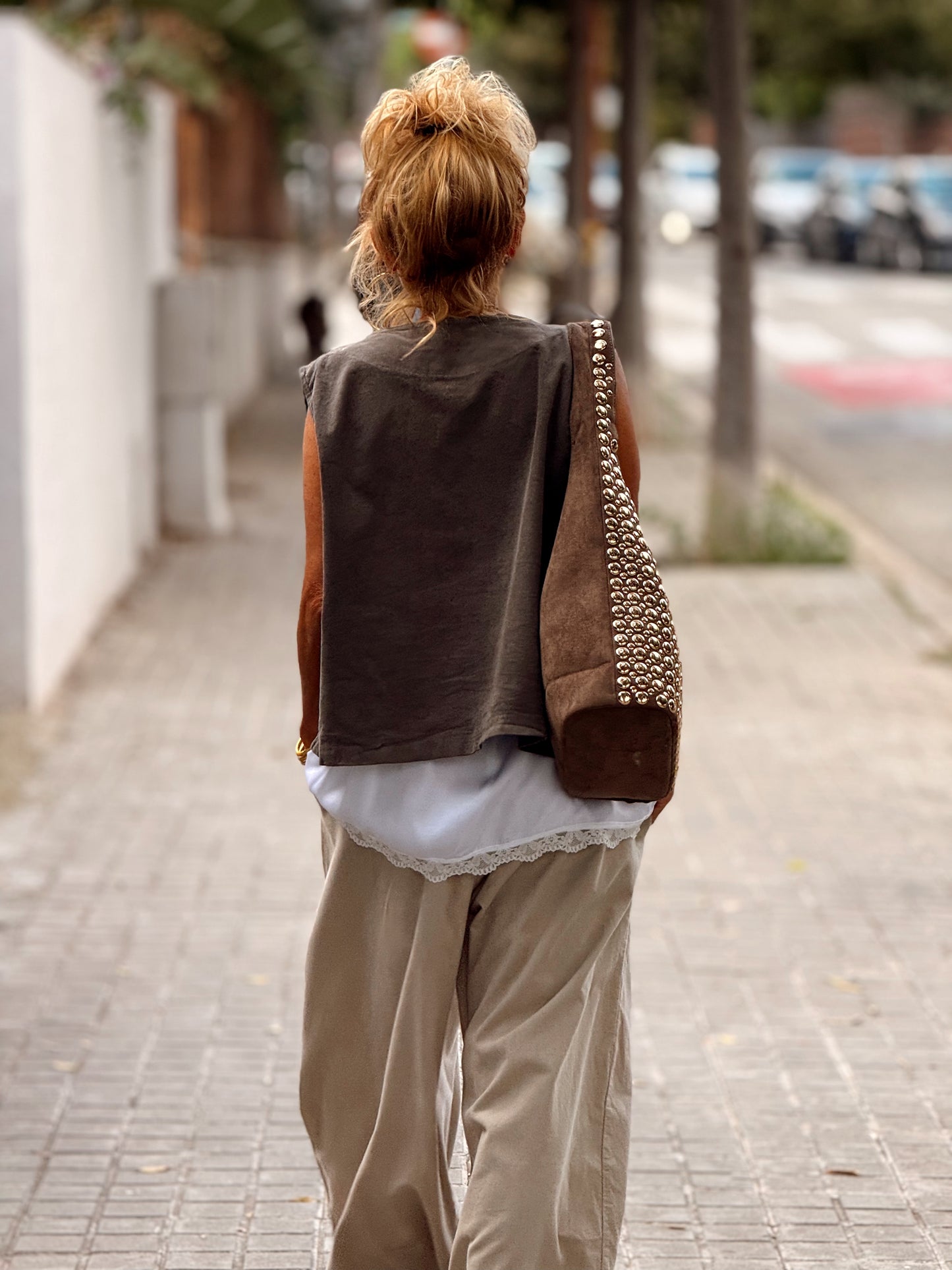 PANTALON OVERSIZE PANA JOGGER MULTICOLOR