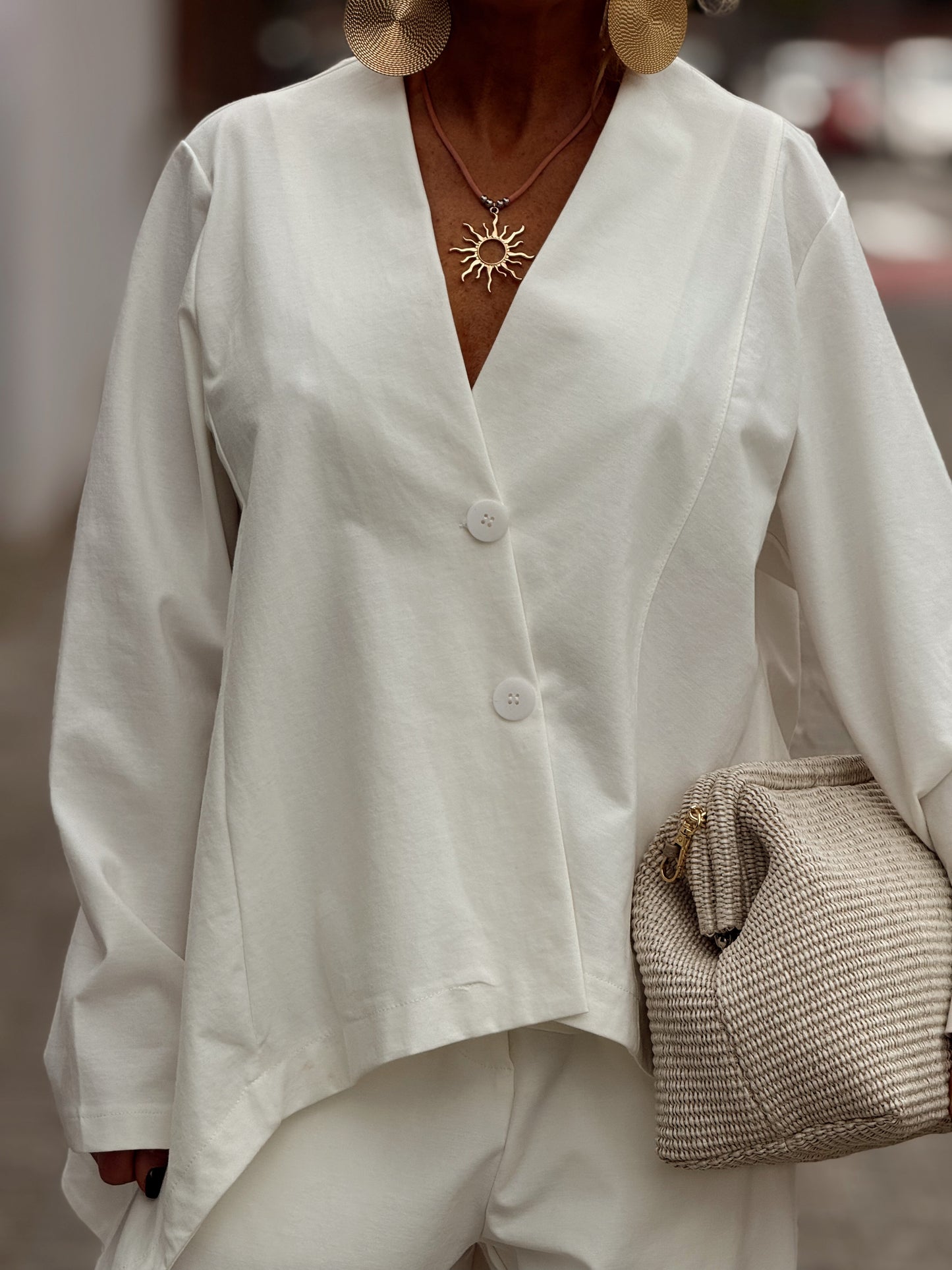 CHAQUETA ASIMÉTRICO VALERIA MULTICOLOR