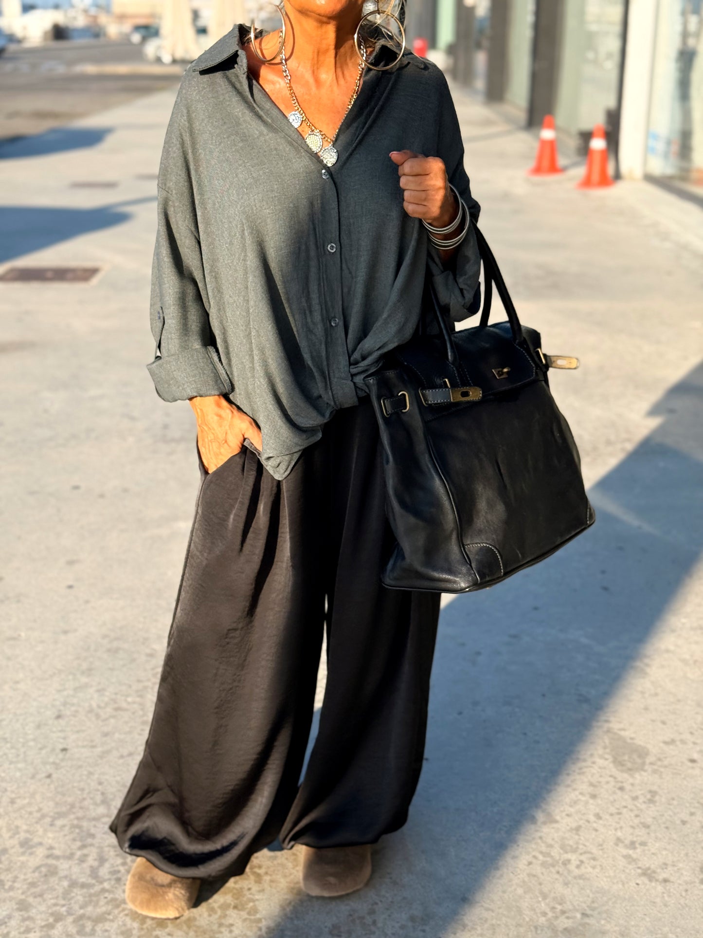 CAMISA OVERSIZE ARIANA MULTICOLOR