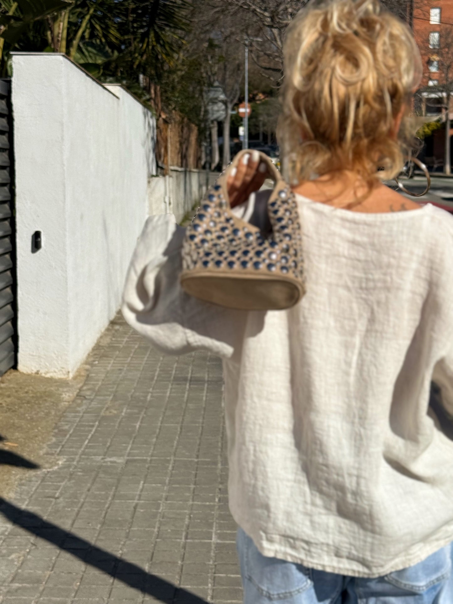 BLUSA DE LINO FABIO MULTICOLOR