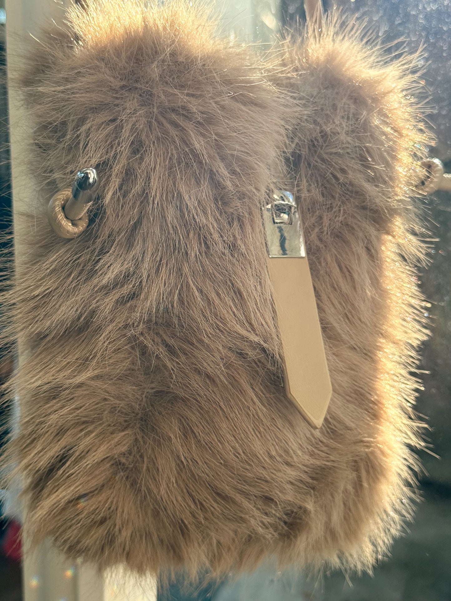 BOLSILLO DE OMBRO PELO SINTÉTICO MULTICOLOR