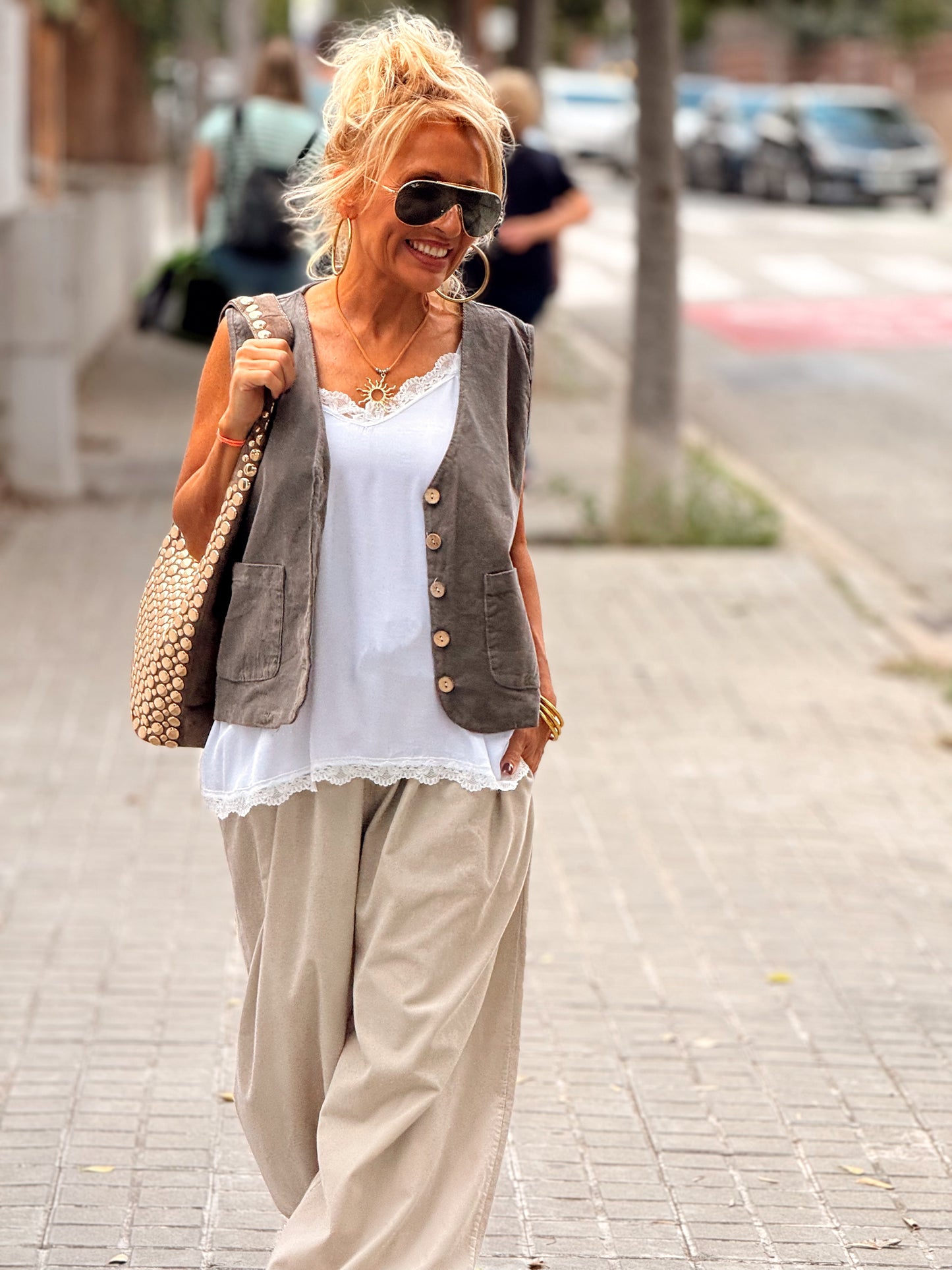 CHALECO PANA RITA TOPO