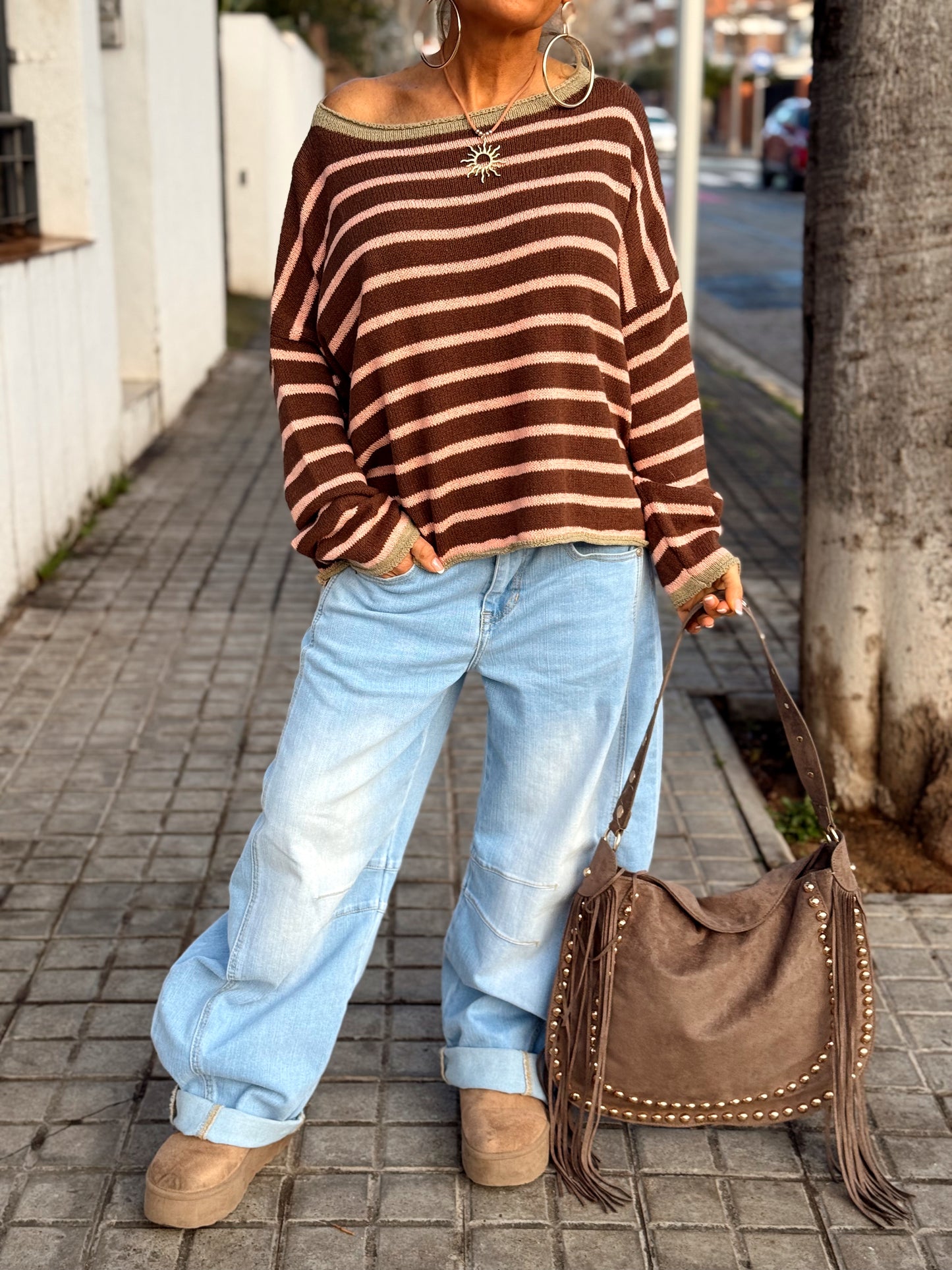 BOLSO TACHAS MULTICOLOR