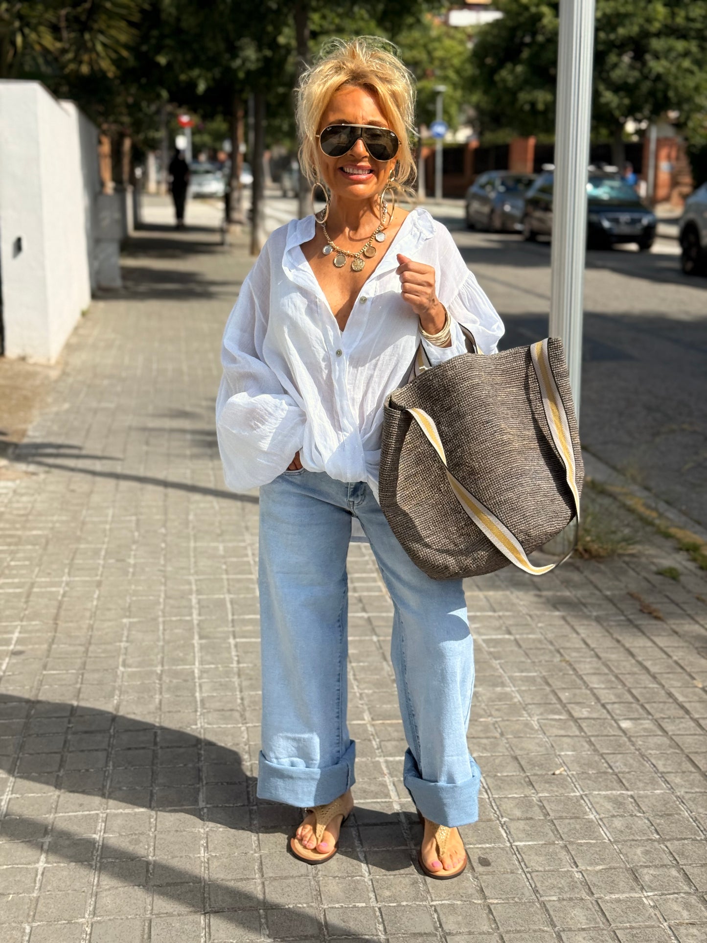 BOLSO CESTAS MULTICOLOR
