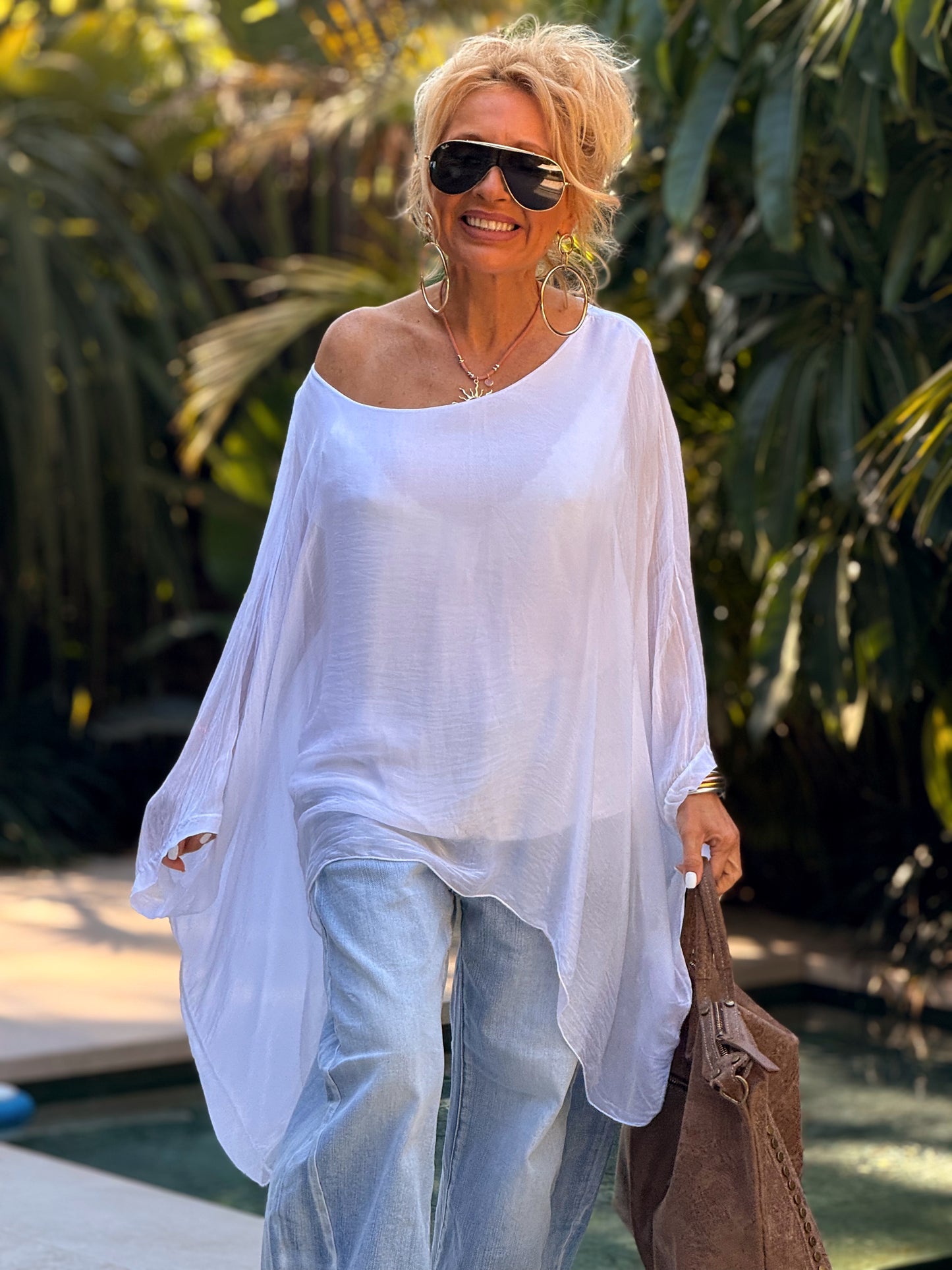 BLUSA CON TOP OVERSIZE ASIMÉTRICA NOA MULTICOLOR