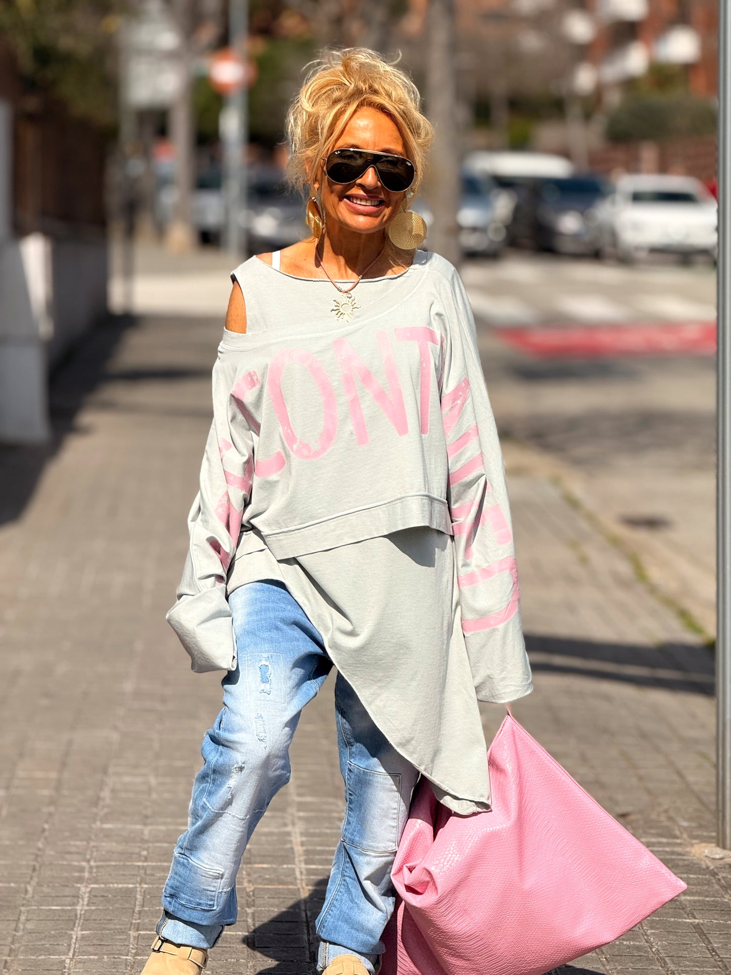 TOP ASIMÉTRICO MULTICOLOR