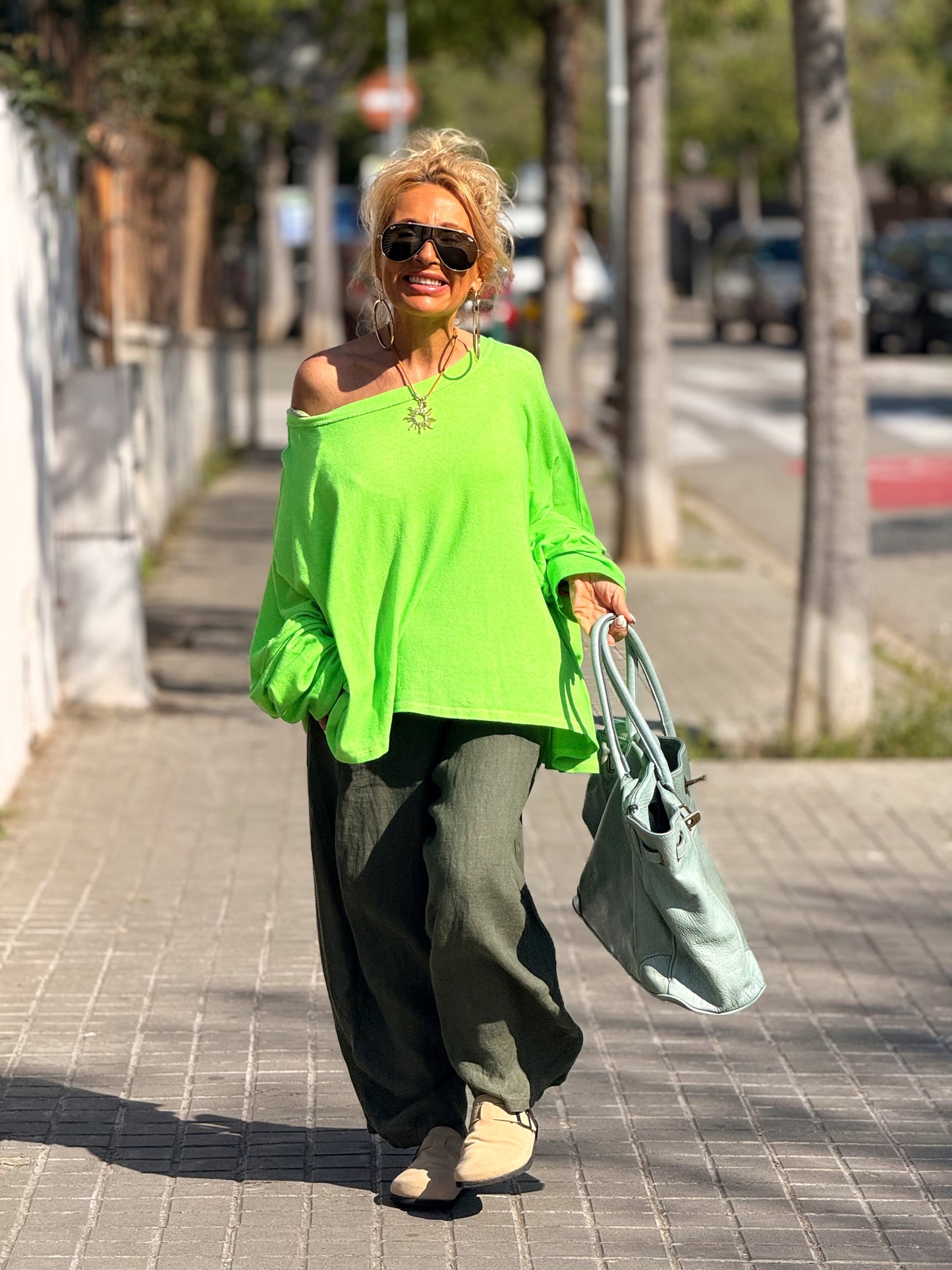 CAMISETA SUPER OVERSIZE SHILA NÉON MULTICOLOR