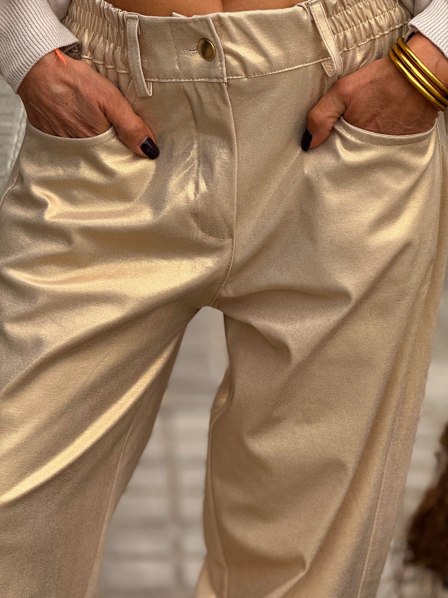 PANTALON OVERSIZE BRILLANTE MULTICOLOR