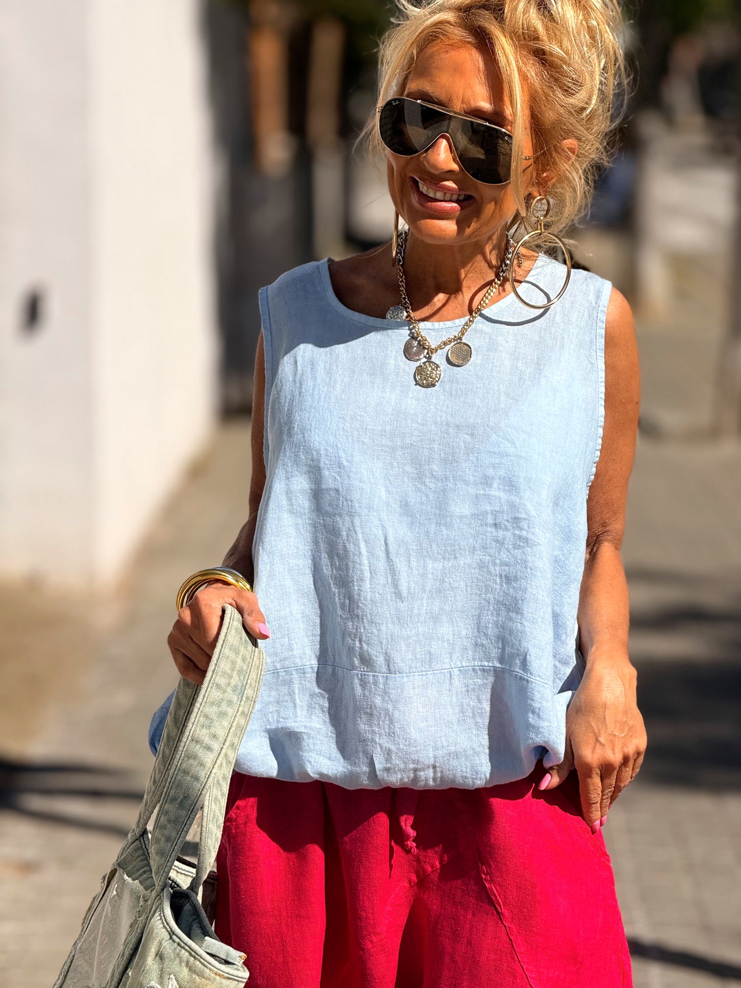 BLUSA LINO ARTHUR MULTICOLOR