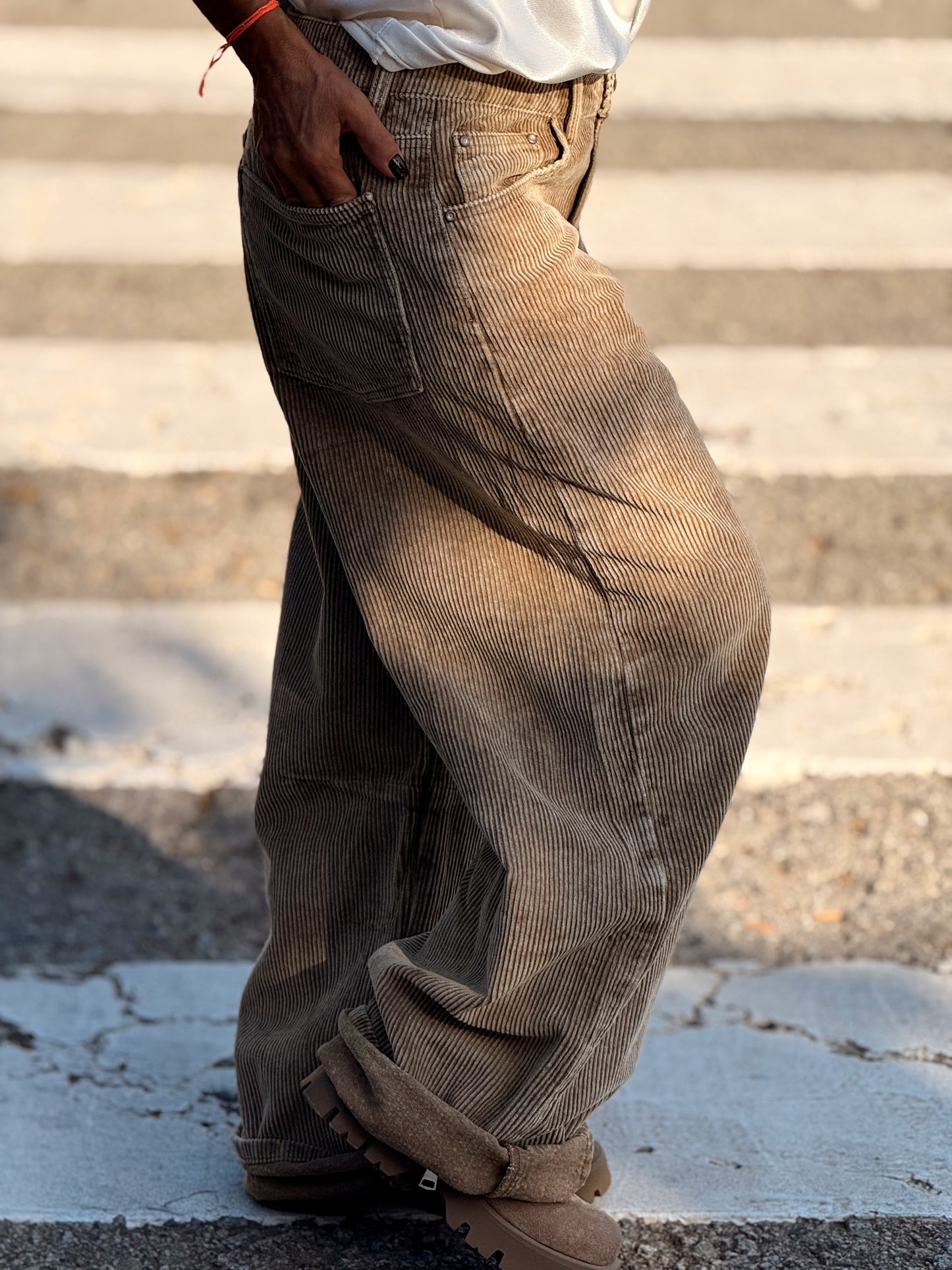 PANTALON DE PANA JOYCE MULTICOLOR