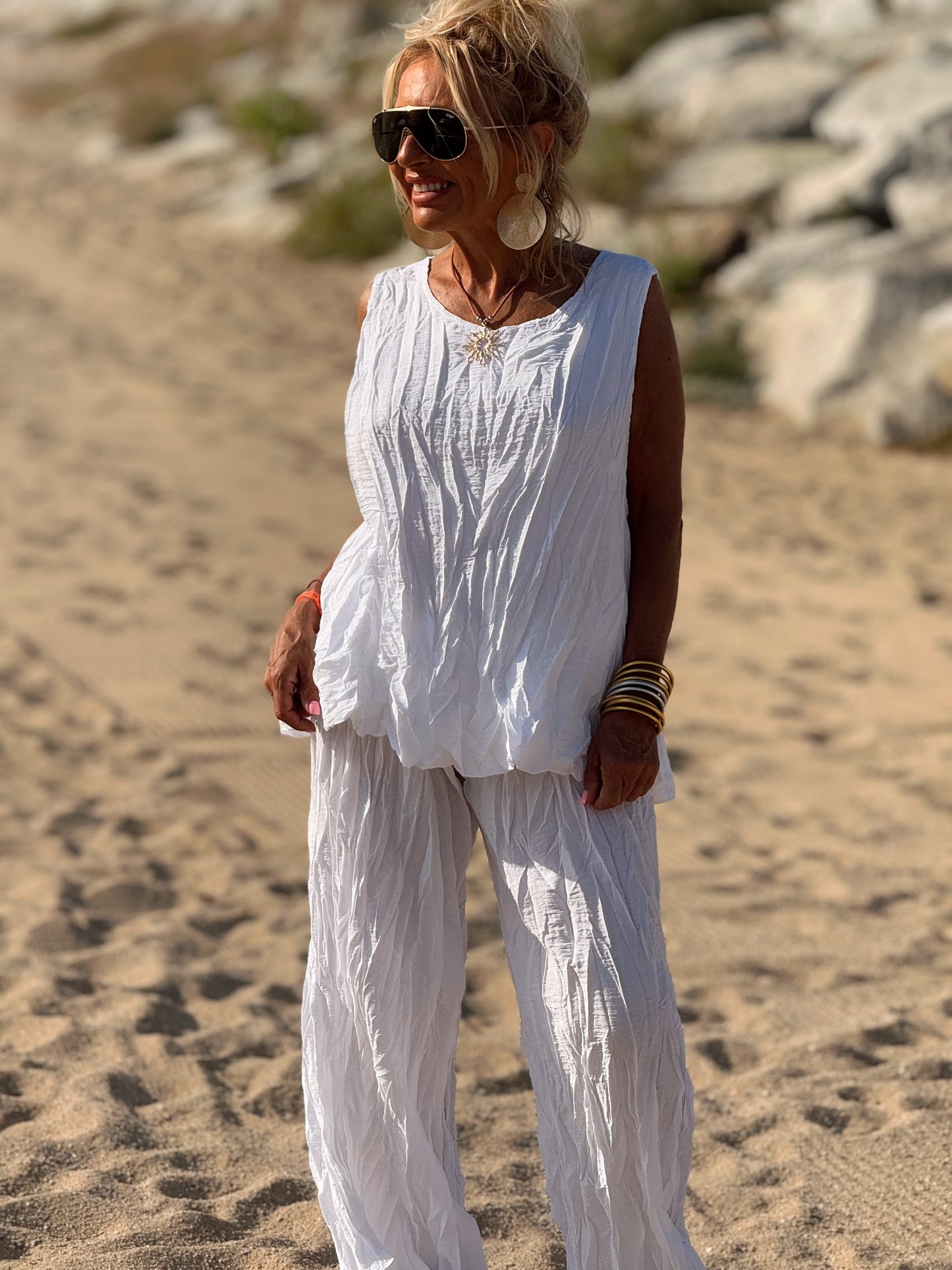 CONJUNTO ARRUGADO MULTICOLOR