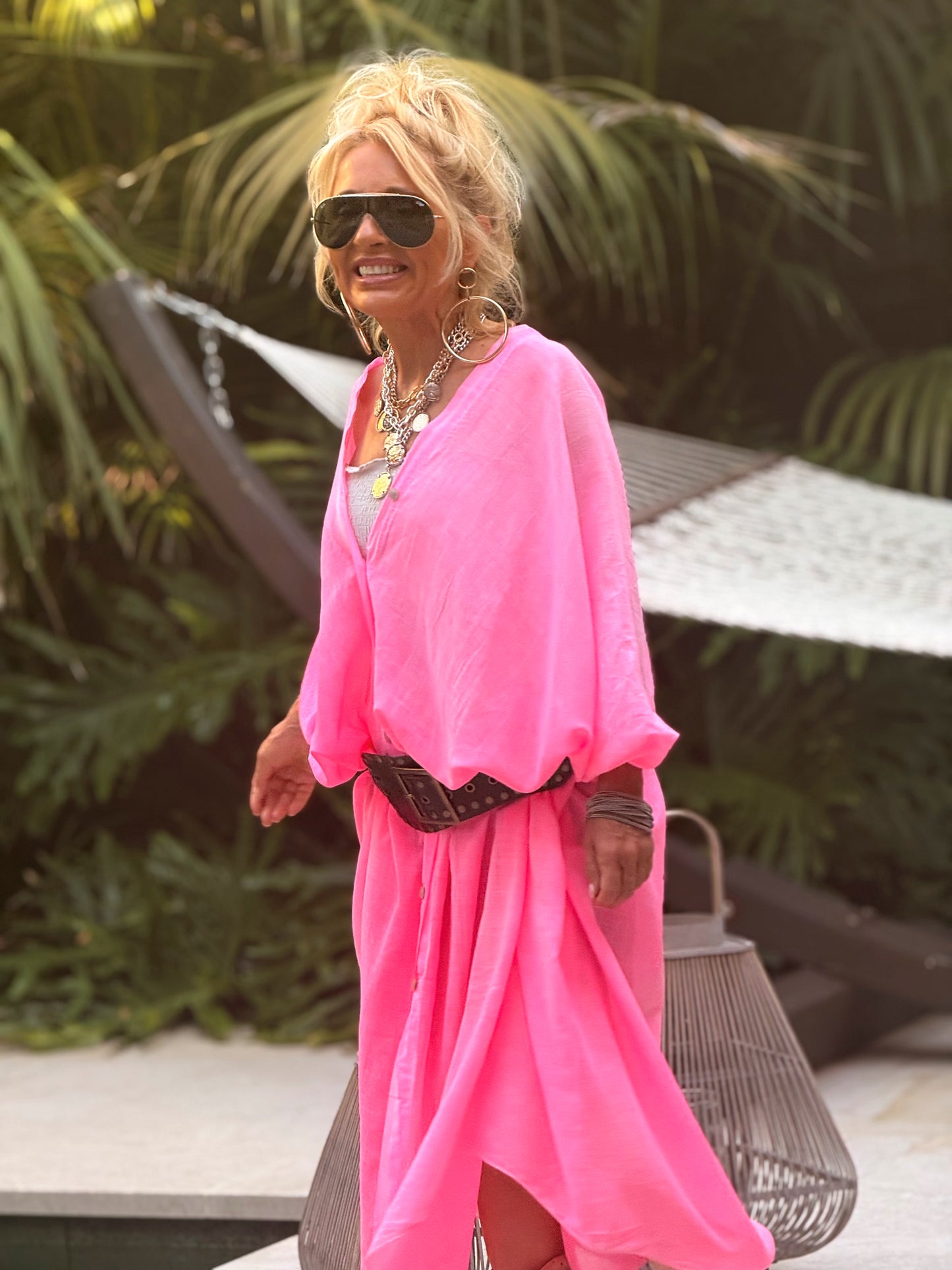 VESTIDO- TÚNICA SUPER OVERSIZE SANDRINE MULTICOLOR
