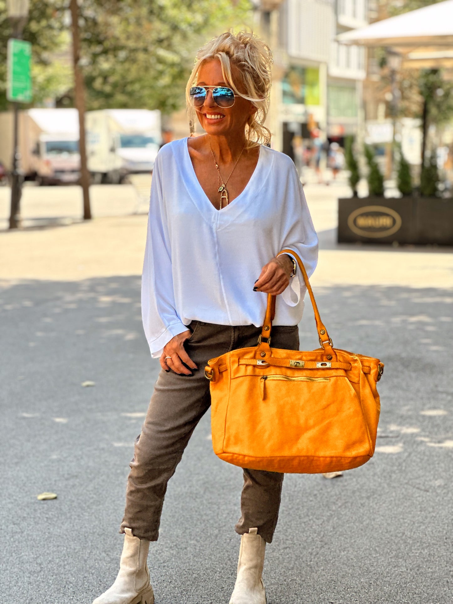 BLUSA OVERSIZE LAURA BLANCO