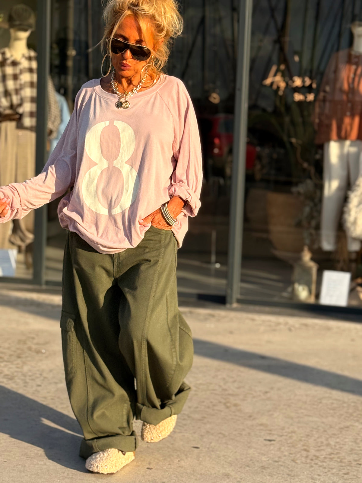 PANTALÓN CARGÓ CON CINTURÓN KAKI