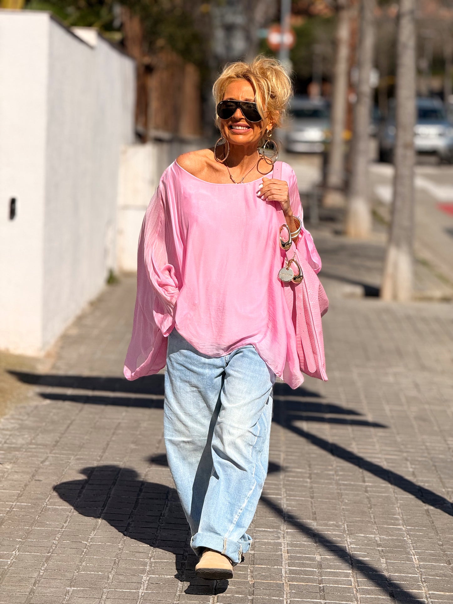 BLUSA CON TOP OVERSIZE ASIMÉTRICA NOA MULTICOLOR