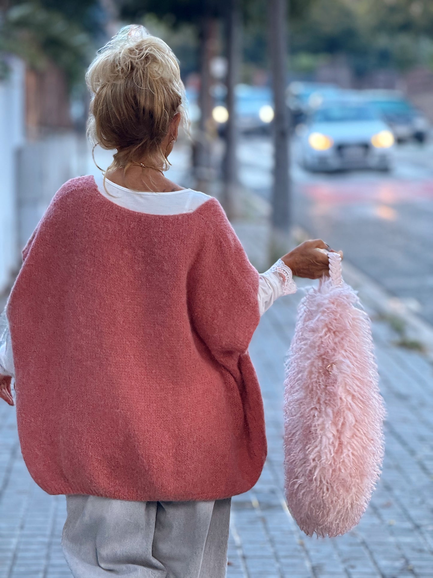 JERSEY-CHALECO DE PUNTO SUPER OVERSIZE LUANA MULTICOLOR