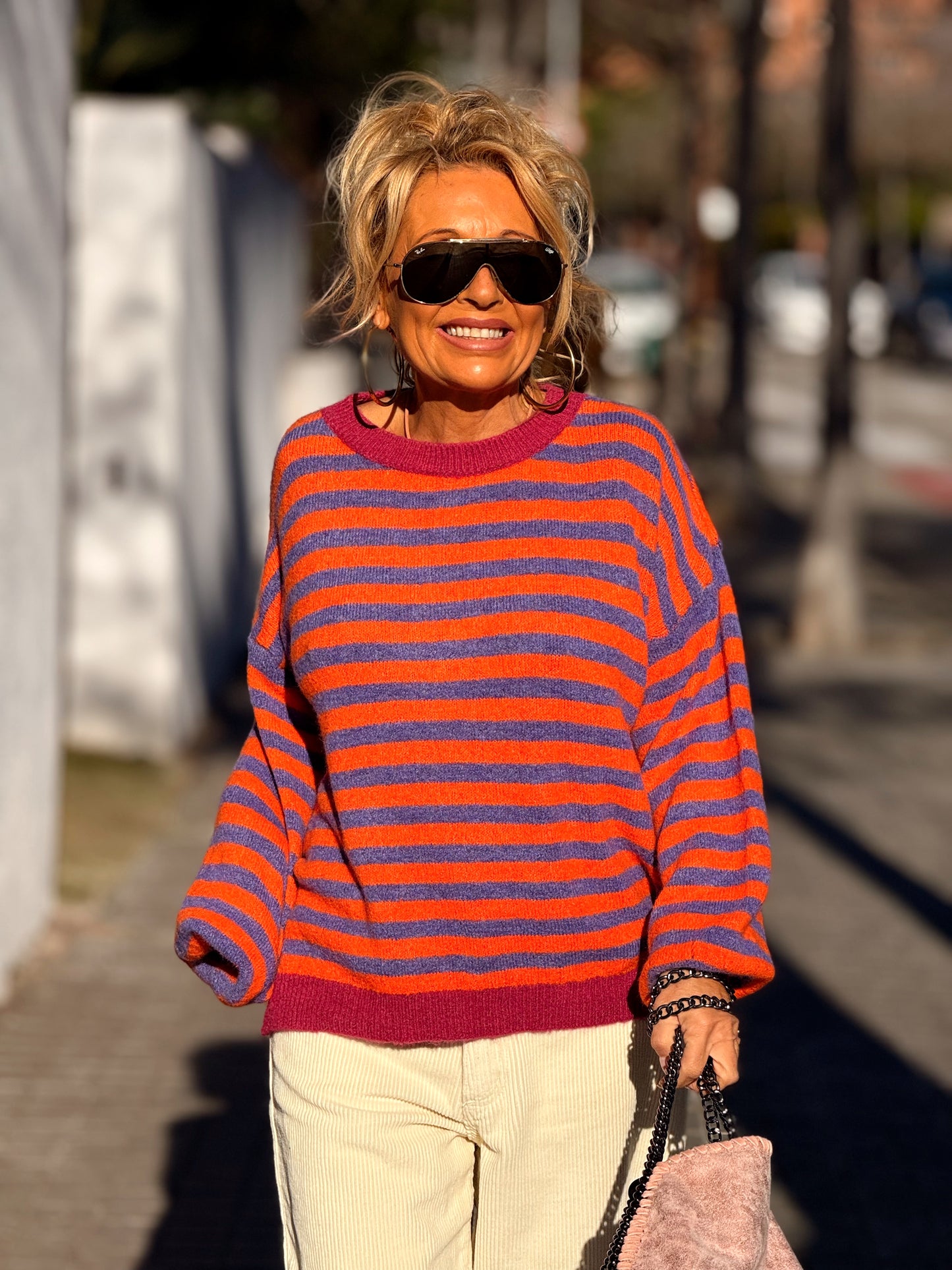 JERSEY DE PUNTO RAYAS LOLA MULTICOLOR