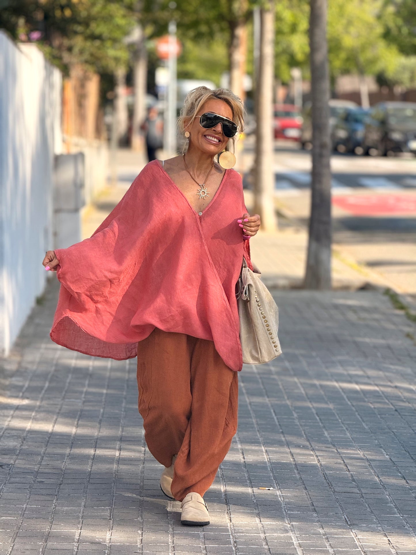 BLUSA SÚPER OVERSIZE MARIO MULTICOLOR