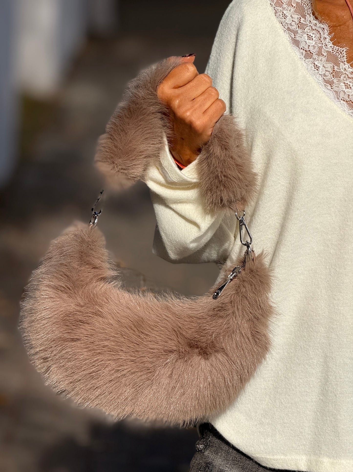 BOLSO PELO SINTÉTICO LUNA MULTICOLOR